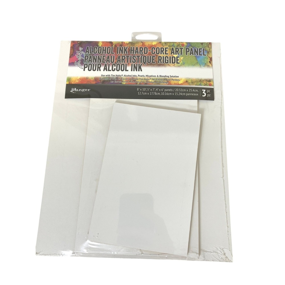 Tim Holtz Alcohol Ink Hard Core Art Panels‎ New Mixed Media Art Crafting